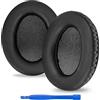 Linkidea Cuscinetti di ricambio per cuffie HyperX Cloud II/Cloud III/Mix/Alpha/Cloud Flight/Stinger 2 (Pelle proteica/Nero)