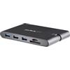 StarTech.com Adattatore Multi-porta USB-C con HDMI e VGA per portatili - 3x USB 3.0 - Lettore Schede SD - PD 3.0 - Cavo integrato