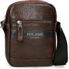 Pepe Jeans Horley - Borsa messenger da uomo, marrone, Taglia unica, Tracolla