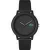 Lacoste Orologio Analogico al Quarzo da Uomo Collezione LACOSTE.12.12 con Cinturino in Silicone Nero - 2011171
