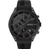 BOSS Orologio con Cronografo al Quarzo da Uomo Collezione VELOCITY con Cinturino in Silicone Nero - 1513720