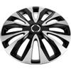 EXQUIMEUBLE Copricerchi 15 Pollici in ABS, Copriruota Auto, Stile Elegante, Facile Installazione, per Cerchi in Ferro e Acciaio