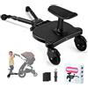 BugyKido Passeggino con sedile, pedana universale per passeggino | Con cinghia per appenderlo, per bambini da 2 a 6 anni, massimo 25 kg, facile da montare, compatibile con tutti i modelli di