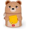 Legami - Astuccio Super Kawaii, 13x19x13 cm - Teddy Bear | Doppio Utilizzo, Astuccio e Portapenne da Tavolo in morbido Silicone, Capienza fino a 100 Penne, L 13 x H 19 x W 13 cm