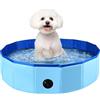 Fulhdedi Piscina per Cani, Piscina Pieghevole per Animali Domestici, 80 x 20 cm, Piscina per Cani di Grandi Dimensioni, in PVC Portatile, per Interni ed Esterni