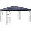 QUICK STAR Quick-Star - Tetto di Ricambio per Gazebo, 3 x 4 m, Colore: Grigio