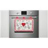 HOME ZEN HOUSEHOLD LINEN Copriforno Decorativo per Cucina, 40x50 cm, Design Moderno, Chiusura a Strappo Passanti (DESIGN 3)
