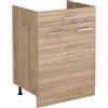 Vicco Mobiletto base cucina R-Line, Sonoma/Rovere dorato 60 cm