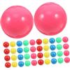ERINGOGO Palline di Plastica Colorate 50 Pezzi da 2cm, Leggere e Cave | Gioco Sensoriale per Ragazzo Ragazza, Uso Familiare e Team Building, Design Creativo, Portatili e Versatili