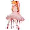 Xinchangda Asuka Langley Soryu Figura Modello Whisper of Flower Action Figure Anime Ayanami Rei Figurine Statua, Abito rosa Posizione seduta con sedia Scultura Decorazione Regalo da collezione 16 cm