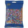 Hama Perlen 201-90 Sacchetto di Perline da Stirare con Circa 3.000 Perline Colorate Midi da 5 mm di Diametro in Un Mix di Strisce, Divertimento Creativo per Grandi e piccini