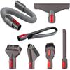 ZHQNBP 7 Pezzi Kit Accessori per Aspirapolvere Dyson, Set di Ricambi con Spazzole, Ugelli e Tubo Flessibile, per Dyson V7 V8 V10 V11 V12 V15 SV10 SV11, per Pulizia di Canapé, Auto e Tappeti