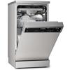 Klarstein Verosteel Lavastoviglie 45cm Libera Installazione - 10 Coperti, 9 Programmi, 42 dB, Classe B, AquaStop, Blocco Bambini, Argento, Display, Lavastoviglie Compatta