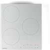 KLARSTEIN Delicatessa Piastra Induzione - 3 Zone Fornello Induzione da Incasso, 6600W con Booster, Controllo Touch a Scorrimento, Timer e Blocco Bambini, Vetroceramica Bianco, Design Compatto 45cm