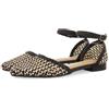 GIOSEPPO Ballerine BICOLORI in Pelle Intrecciata con Chiusura A Bracciale per Donna KONISPOL