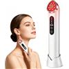 WUGEIN Massaggiatore Viso Lifting Antirughe Elettrico,terapia luminosa anti-età, rassodante e schiarente, design ergonomico portatile, ricaricabile USB, facile uso domestico e in viaggio