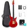 ENYA INSPIRE PRO SD Chitarra Elettrica con Pickup Seymour Duncan SSL+TB4 | Altoparlante 20W anti-larsen, corpo carbonio 39, 64 preset, looper, accordatore, barra tattile, per suono silenzioso e live.