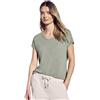 Street One A322690 Camicia Effetto Lino, Pale Mud Green, 48 Donna