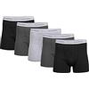 Gildan Boxer da Uomo in Stile retrò, Confezione da 10 Pezzi, Nero/Antracite/Grigio Sportivo (Confezione da 5, Lunghezza più Corta), XXL