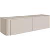 Selsey Mobile TV 140 cm Cachemire - Mobile Porta TV Moderno per Soggiorno, Da Terra o Sospeso, in Pannello Laminato e MDF, Vani a Ribalta, Design Minimalista ed Elegante