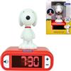 Lexibook, Peanuts, Sveglia Luce e Suoni Snoopy, Rosso, RL800PNLXB