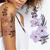 Tatodays Tatuaggio temporaneo per donna grande fiore fiore di ciliegio rosa bianco sexy realistico festival estivo temperatura tatto adulti corpo gamba braccio trasferimenti adesivo hippie costume