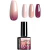 LXYNALI Smalto Semipermanente Termico UV LED 8ml, Gel Unghie Effetto Cambia Colore Smalto Semipermanente per Unghie Thermo Soak Off Smalto Gel Camaleonte per Nail Art DIY Casa Salone Donna