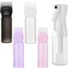 XPEX 4 pezzi Pezzi Di Bottiglie Nere, Bottiglie Di Ridimensionamento, Bottiglie Di Plastica, Tintura Per Capelli, Accessori Per Capelli Per Capelli(Nero, bianco, rosa e viola)