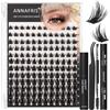 ANNAFRIS Ciglia Finte Ciuffetti Kit con Colla e Pinzetta(CS-GHY19)