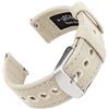 Archer Watch Straps - Cinturini per Orologio in Tela a Sgancio Rapido (Bianco Avorio, 22mm)