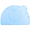 Chicco Tovaglietta Silicone, Protegge e Aiuta a Ridurre Lo Sporco, Facile daPulire, Pieghevole e Pratico, Forma Delle Posate, 18 Mesi+, Blu