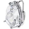 Swarovski Orecchino a Clip Mesmera, Cristallo Taglio Trilliant, Bianco, Placcato Rodio