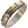Holyart Anello argento 925 decine dorate, 16 mm (0.63 inc.) - EU/IT 10
