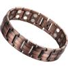 OUTLETISSIMO® Bracciale Magnetico in Rame Puro per Uomo e Donna - Braccialetto Terapeutico per la Salute con Magneti ad Alta Potenza - Elegante Finitura Spazzolata per il Benessere Quotidiano S105