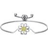 Philip Jones Bracciale dell'amicizia in cristallo margherita creato con cristalli Zircondia®
