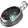 SilverPalace Ciondolo in Argento Sterling 925 con Topazio Mistico Fatto a Mano per Donna e Ragazza
