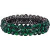 EVER FAITH Bracciale da Sposa per Matrimonio, Brillante Bracciale Elastico con Cristalli di Strass per Donne Ragazze