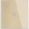 Lancoon Interruttore a Parete Tattile con Indicatore LED Blu Telecomando Intelligente Wireless Supporto per la Condivisione Della Famiglia Funzione Timer Cavo Neutro Richiesto(oro, 1 banda)