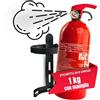 notlok Safety Work Estintore a Polvere 1kg ABC + E <1000V, Supporto