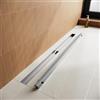 SUNXURY Canalina per doccia, 50 cm, in acciaio inox, set completo, con sistema antiodore e filtro per capelli a 360°, ultra sottile
