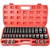 MIGUBIGU Set Chiavi a Bussola 1/2 35 Pezzi, 8-32mm Bussole a Impatto Lunghe, Set Bussole 1/2 Esagonali CR-MO, 6 Punti per Meccanica Auto con Custodia, Chiave Bussola per Avvitatore