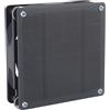 BowyTrading Ventilatore monocristallino a pannello solare 3W 6V, ventola di scarico integrata ad energia solare, design compatto riciclabile con ventilazione ad alta efficienza, per cucina, bagno