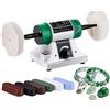 BAOSHISHAN Lucidatrice da banco 3900-10000rpm Velocità Lucidatrice Gioielli | 320W,Design Compatto,Ideale per Lucidare Metallo, Gioielli, Plastica e Altro