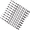 CoCud Mano Foratura Maschi, M1.2 x 0.25 Filo, Metrico Alta Velocità Acciaio Vite Maschiatore Fondo Maschio per Riparazione Filettatura Macchina, 5-Paia