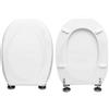 HYDRO HOME Tavoletta Wc Compatibile con TISSI CATALANO, Copriwater In Legno Rivestito Con 2 mm Di Resina,Tavoletta Wc Con Cerniere Fissaggio Dal Basso MADE IN ITALY