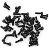 Kuuleyn Dispositivo di fissaggio, viti a testa cilindrica con esagono incassato nero M3 Set di bulloni in lega di acciaio al carbonio di grado 12,9 4-50 mm(M3*10mm-50 Pz)
