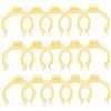 ORFOFE 20pezzi Clip per Zoccolo Cucina in Plastico Beige Effetto Ammortizzante e Antiscivolo per Piedini di Mobili in Bagno e Hotel