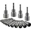 TIMESETL 14Pzs Bussole per Avvitatore 6-19MM TIMESETL Set Bussola Avvitatore 1/4 Set Chiavi a Bussola per Avvitatore Magnetiche Bussole per Avvitatore Calamita Inserti Bussola Avvitatore Esagonale