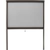 TANIASHOP Zanzariera a Rullo per Finestra 100X170cm Marrone con Frizione Profilo Riducibile Verticale Telaio in Alluminio per Tenere Fuori insetti, Mosche e Zanzare