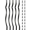 VEVOR Balaustre per terrazza Montanti metallici per terrazza Confezione da 51 pezzi Ringhiera per scale in ferro da 32,25 pollici